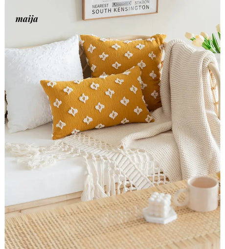 MISTYWOOD Daisy Sunflower Decorative Pillow from MISTYWOOD