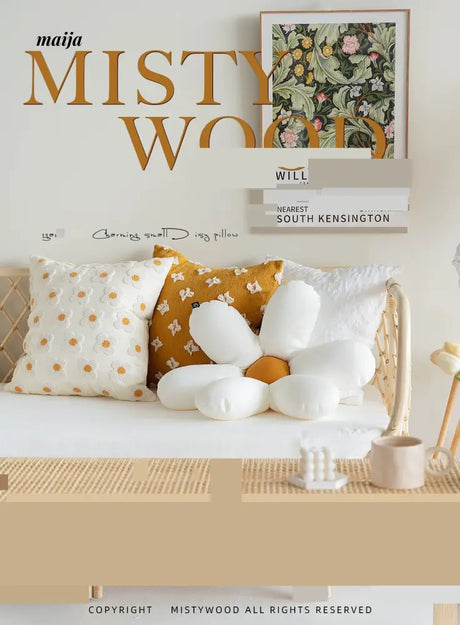 MISTYWOOD Daisy Sunflower Decorative Pillow from MISTYWOOD
