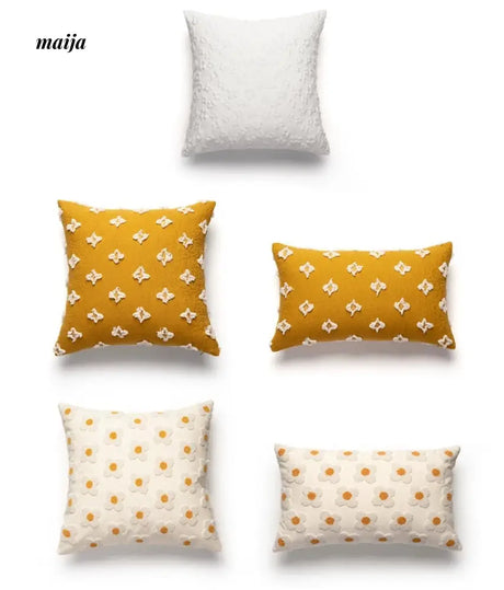 MISTYWOOD Daisy Sunflower Decorative Pillow from MISTYWOOD