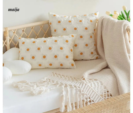 MISTYWOOD Daisy Sunflower Decorative Pillow from MISTYWOOD