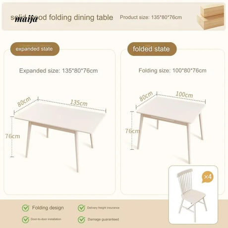 FUYUKI Extendable Dining Table from FUYUKI