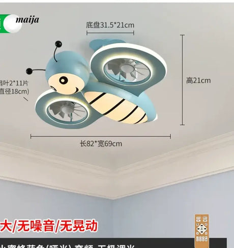 GVG Helicopter Cartoon Air Fan Ceiling Lamp from GVG
