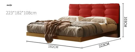 Gianluca Suspended Leather Bed from Kaiyashi