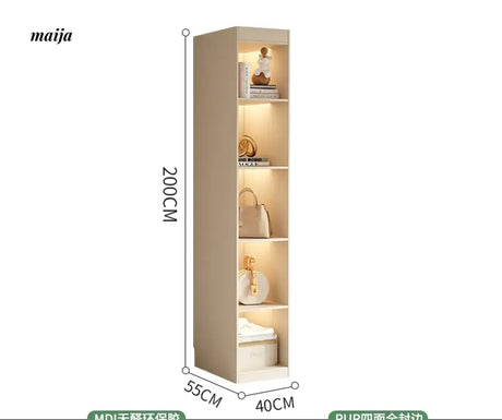 MEIHOUSE French Cream Wardrobe Bedroom Finished Large Storage Cabinet from MEIHOUSE