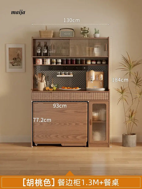 FUYUKI San Diego Retractable Dining Table and Cabinet from FUYUKI