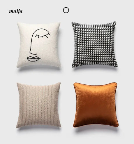 MISTYWOOD Black and White Decorative Pillow Sleeve from MISTYWOOD