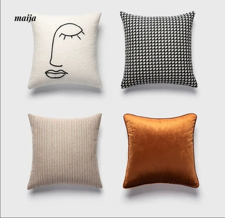 MISTYWOOD Black and White Decorative Pillow Sleeve from MISTYWOOD