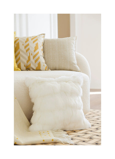 MISTYWOOD Yellow Pillow with True Fox Wool Cover from MISTYWOOD