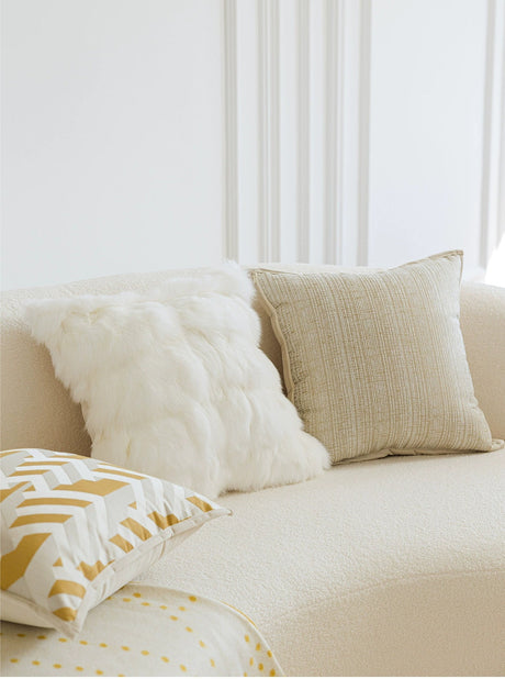 MISTYWOOD Yellow Pillow with True Fox Wool Cover from MISTYWOOD
