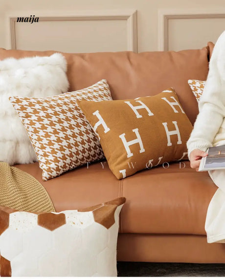 MISTYWOOD Modern Fox Pillow with Raccoon Design from MISTYWOOD