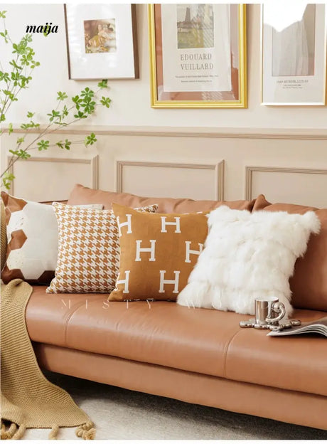 MISTYWOOD Modern Fox Pillow with Raccoon Design from MISTYWOOD