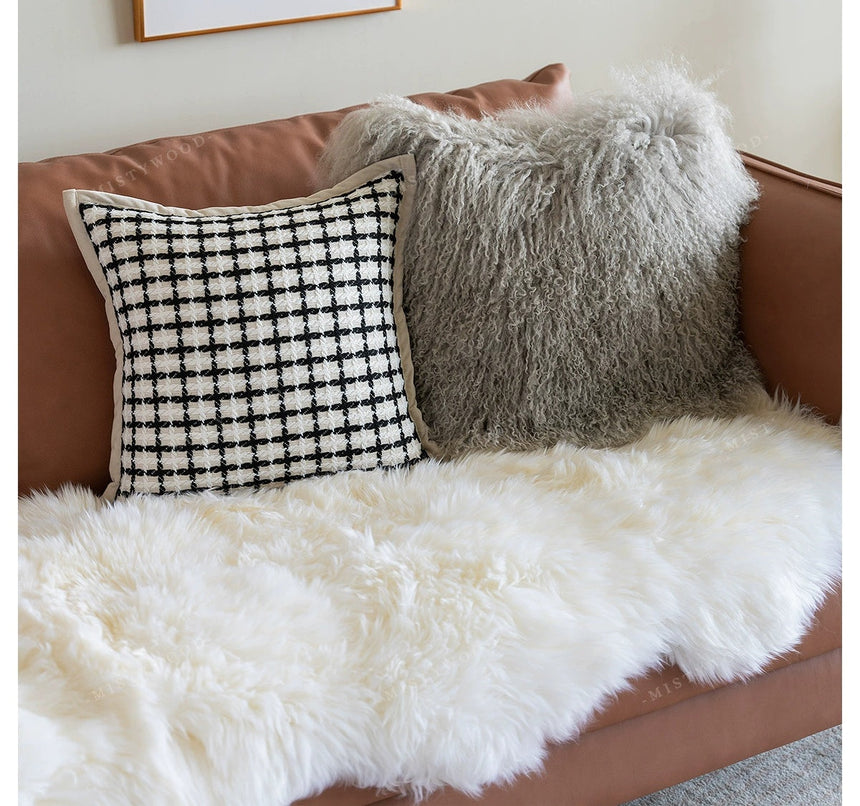 MISTYWOOD Leather Scandinavian Sofa Pillow from MISTYWOOD