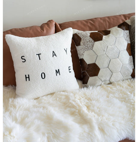 MISTYWOOD Leather Scandinavian Sofa Pillow from MISTYWOOD