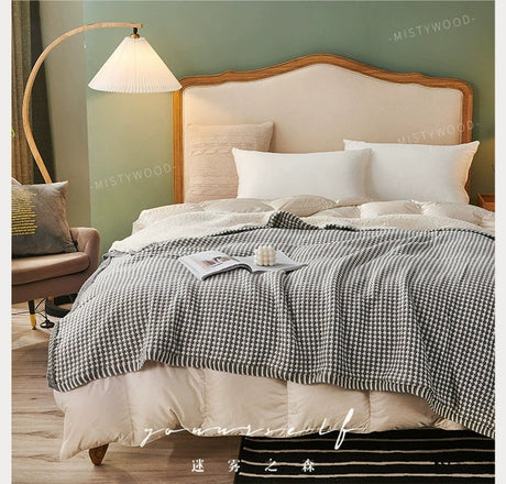 MISTYWOOD Orange Fleece Scandinavian Duvet from MISTYWOOD