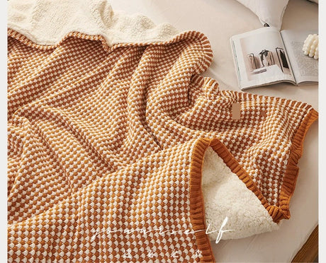 MISTYWOOD Orange Fleece Scandinavian Duvet from MISTYWOOD