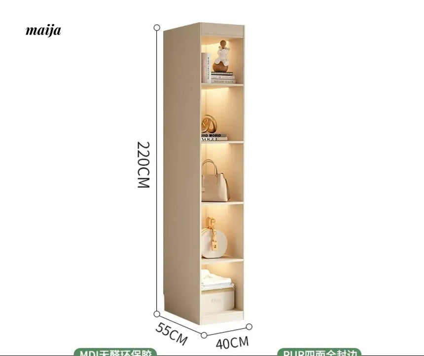 MEIHOUSE French Cream Wardrobe Bedroom Finished Large Storage Cabinet from MEIHOUSE