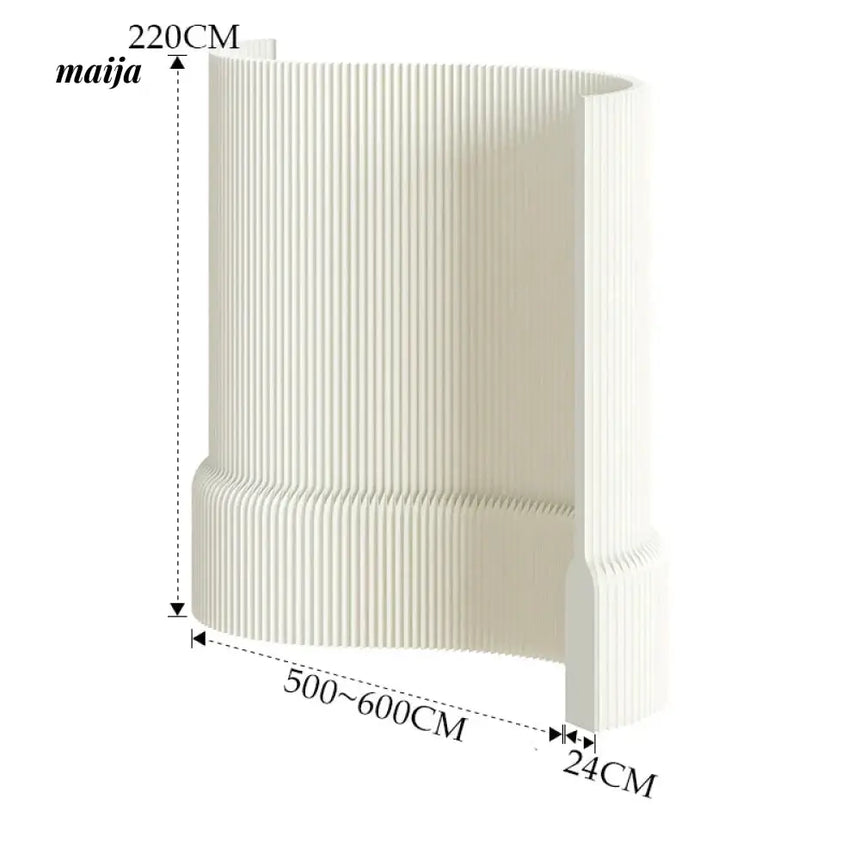 SHIBA Paper Flexible Partition Wall with Curve Ledge