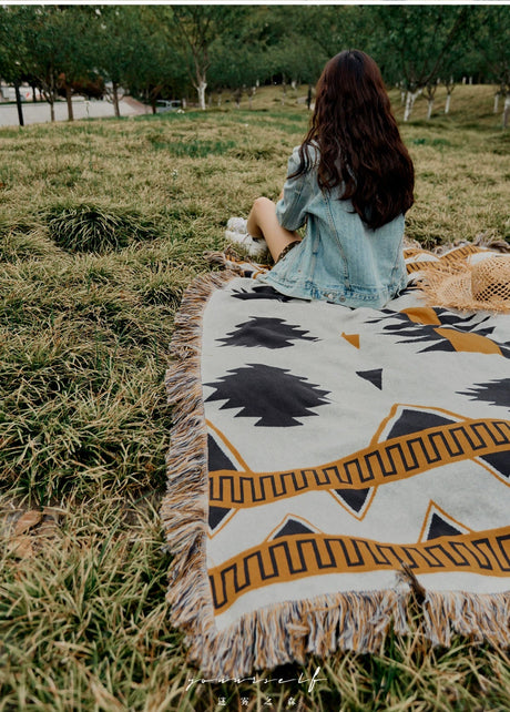 MISTYWOOD Ethnic Cotton Knitted Duvet from MISTYWOOD