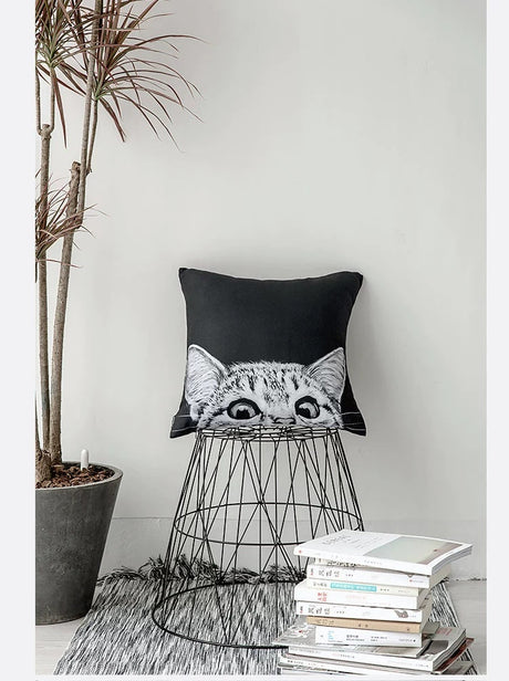 MISTYWOOD Cute Cat Pillow for Bed or Sofa from MISTYWOOD