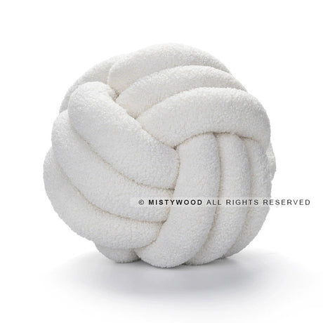 MISTYWOOD Lamb Cashmere Knot Pillow for Sofa from MISTYWOOD