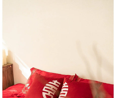 MISTYWOOD Festive Red Wedding Pillow for Living Room from MISTYWOOD