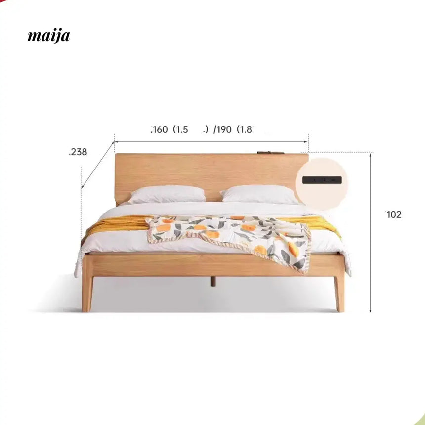 GENJI Arabella Solid Wood Bed from GENJI