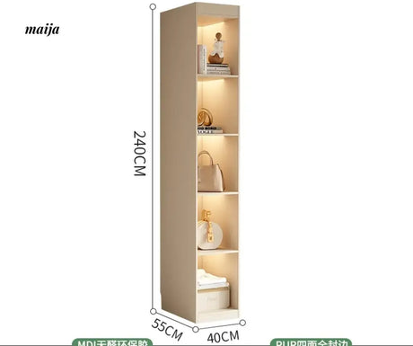 MEIHOUSE French Cream Wardrobe Bedroom Finished Large Storage Cabinet from MEIHOUSE
