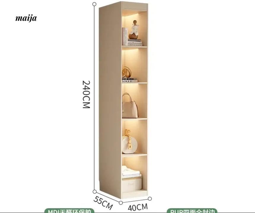 MEIHOUSE French Cream Wardrobe Bedroom Finished Large Storage Cabinet from MEIHOUSE