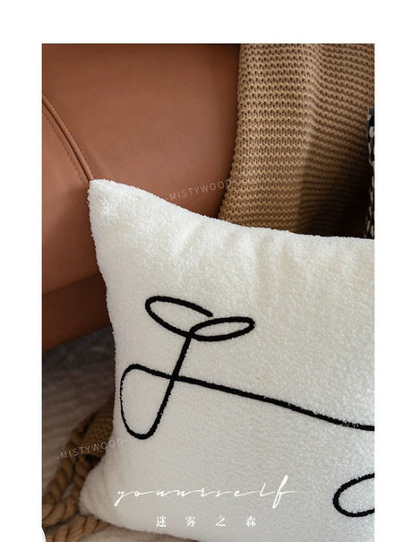 MISTYWOOD White Spherical Plush Sofa Pillow from MISTYWOOD