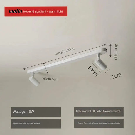 Toulon Long Bar LED Ceiling Light from maija