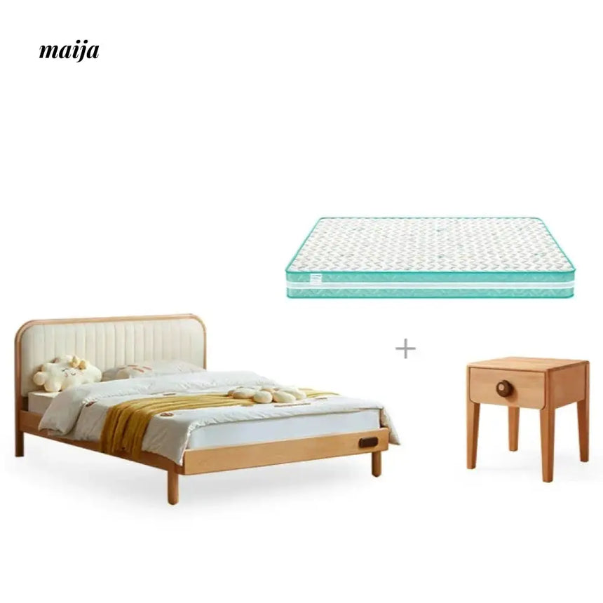 LINSYKIDS Celia Soft Headboard Children's Bed from RZONE