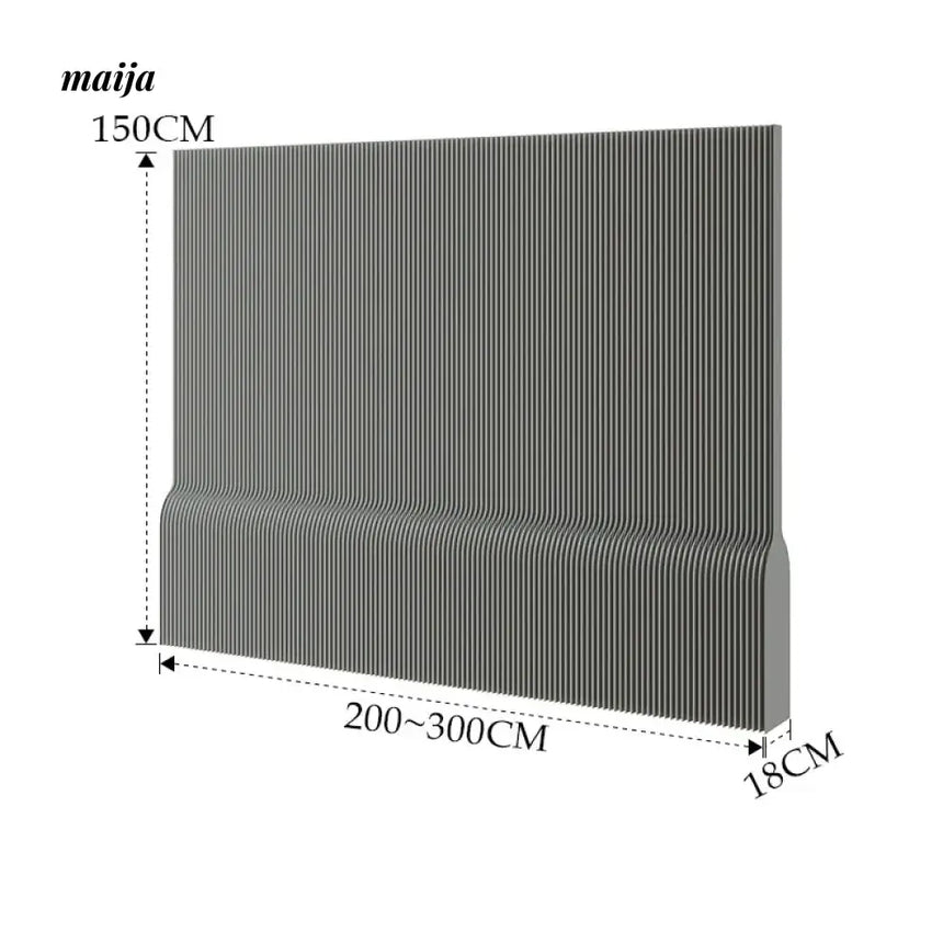 SHIBA Paper Flexible Partition Wall with Curve Ledge