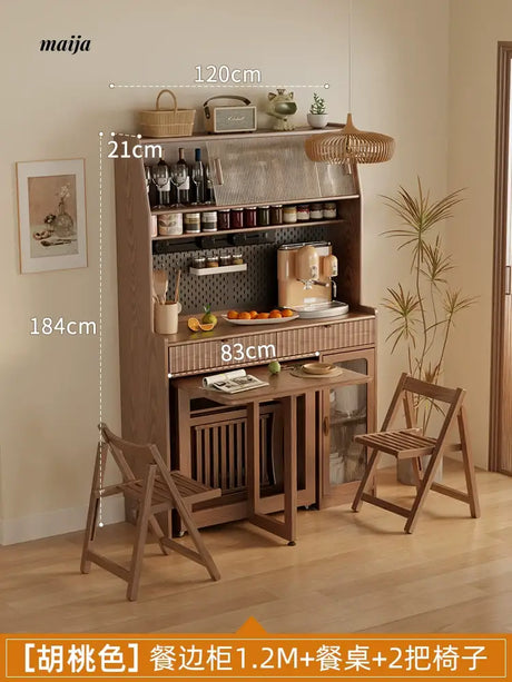 FUYUKI San Diego Retractable Dining Table and Cabinet from FUYUKI
