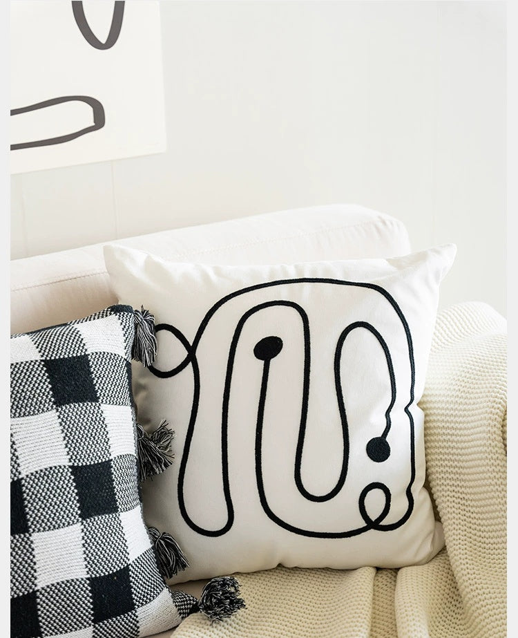 MISTYWOOD Knitted Pilsan Play Car Line Pillow from MISTYWOOD