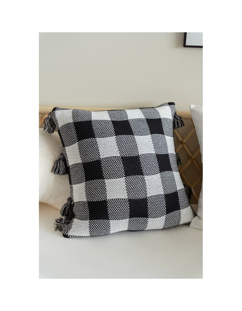 MISTYWOOD Knitted Pilsan Play Car Line Pillow from MISTYWOOD