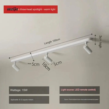 Toulon Long Bar LED Ceiling Light from maija