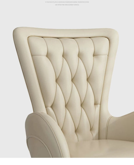 LATE AUTUMN Leather Office Desk Chair with High Back from LATE AUTUMN