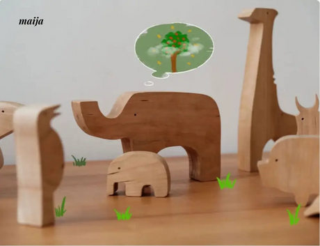 MUMO Mia Wooden Brainteaser Toy Set from MUMO