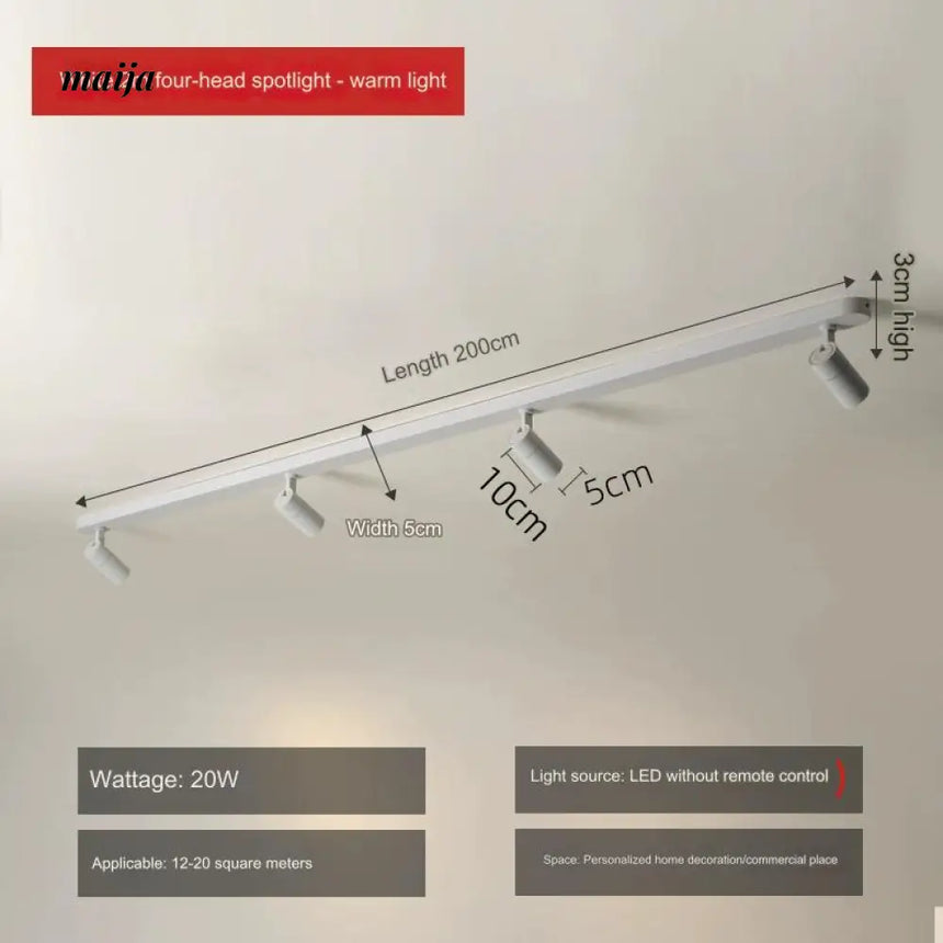 Toulon Long Bar LED Ceiling Light from maija