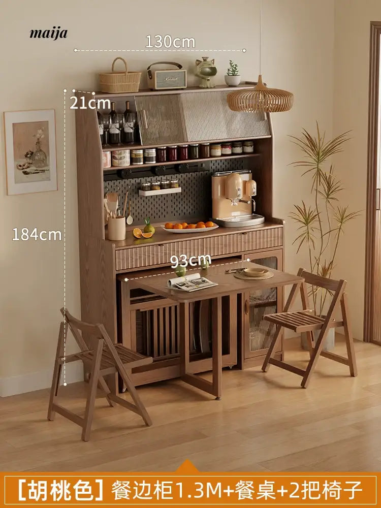 FUYUKI San Diego Retractable Dining Table and Cabinet from FUYUKI