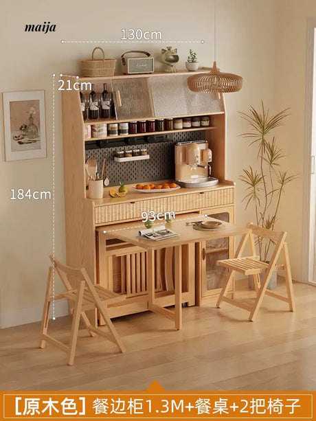 FUYUKI San Diego Retractable Dining Table and Cabinet from FUYUKI
