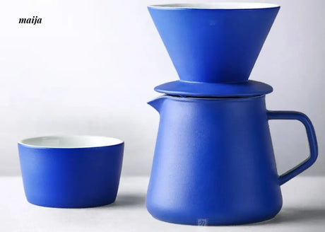 JOTO Rhine Blue Handcrafted Coffee Filter V60 Set from JOTO
