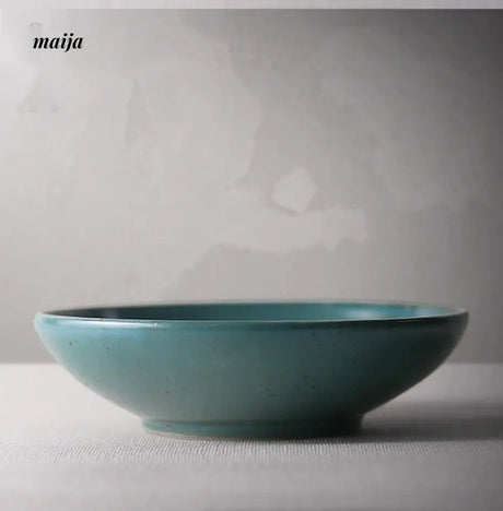 JOTO Eight Year Rough Ceramic Fruit Plate Handmade Retro Dish from MOSE