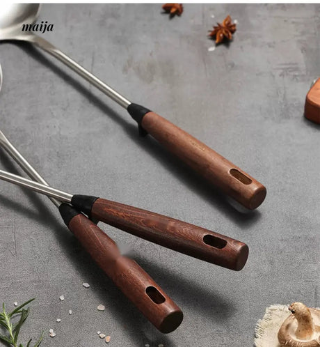 CAROTE Stainless Steel Spatula with Walnut Handle from CAROTE