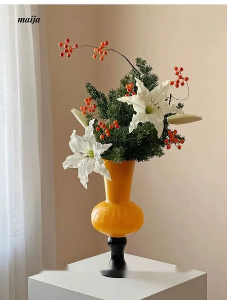 GUIFOU High Foot Lily Glass Vase from GUIFOU