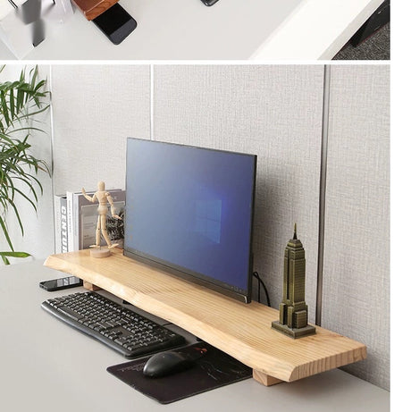 Walnut Natural Wood Monitor Stand from maija