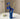 HOMESIDE Claine Blue Glass Vase from HOMESIDE