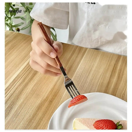 BANKE Stainless Steel Coffee Dessert Spoon Fork Set from BANKE