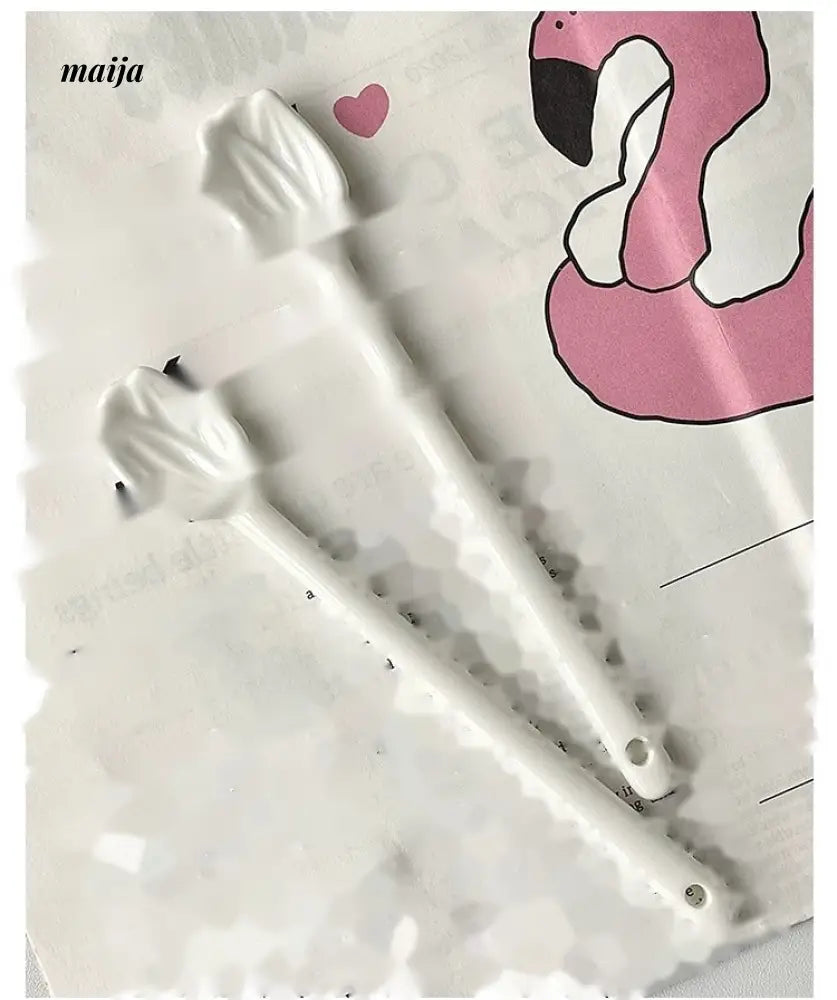 BANKE Tulip Ceramic Coffee Spoon Creative Stick from BANKE