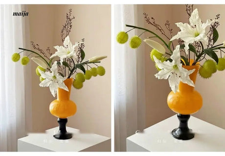 GUIFOU High Foot Lily Glass Vase from GUIFOU